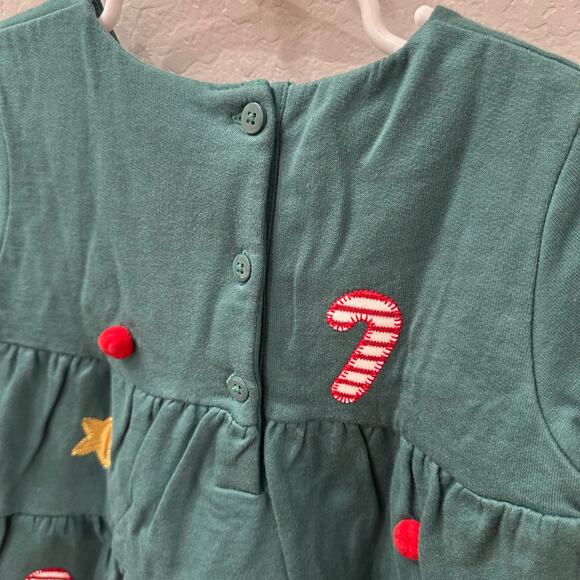 John Lewis Green Christmas Tree Dress - Picture 9 of 11